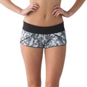 Lululemon Water: Surf Short Black / Mini Prickly Pear Multi size 10
